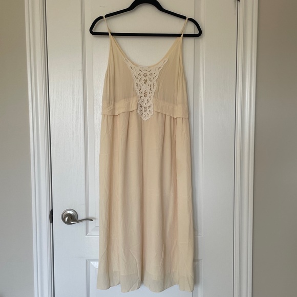 Wilfred silk midi dress with crochet detail - Picture 1 of 3